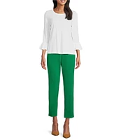 Investments the PARK AVE fit Elite Stretch Ankle Straight Pants