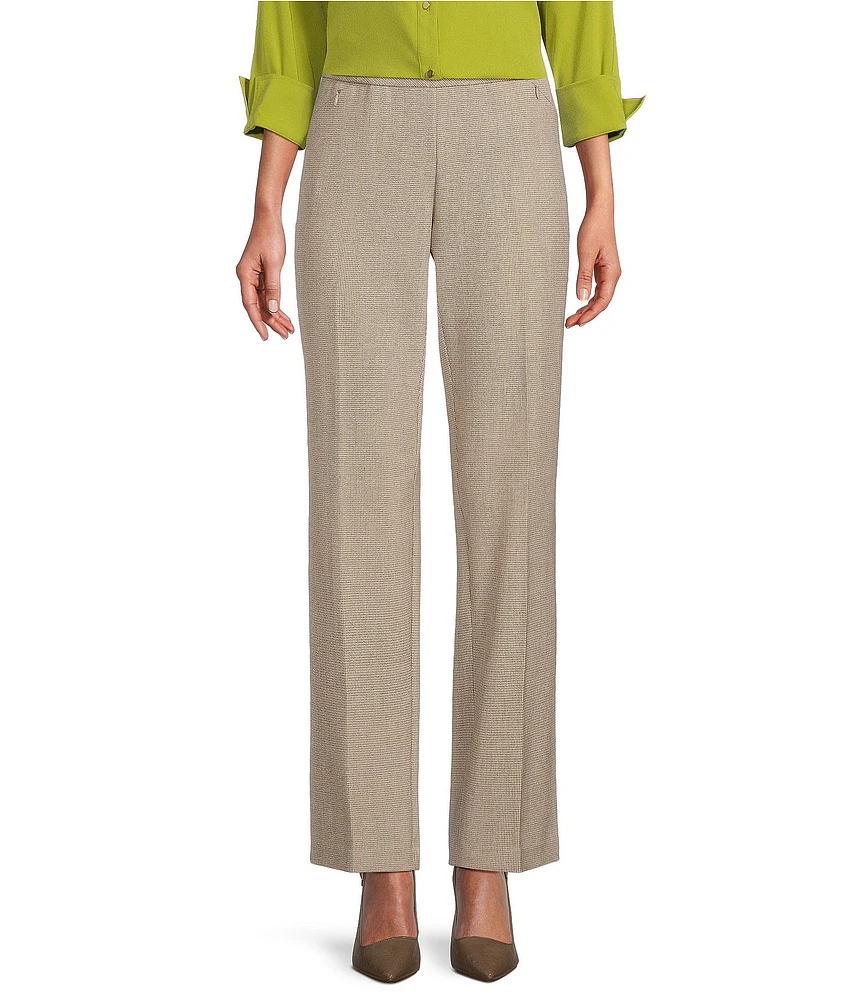 Investments the PARK AVE fit Zigzag Print Stretch Front Pocketed Tummy Control Straight Leg Pants