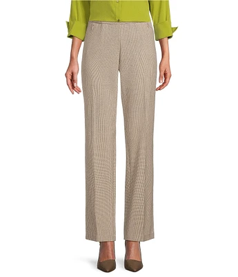 Investments the PARK AVE fit Zigzag Print Stretch Front Pocketed Tummy Control Straight Leg Pants