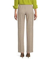 Investments the PARK AVE fit Zigzag Print Stretch Front Pocketed Tummy Control Straight Leg Pants