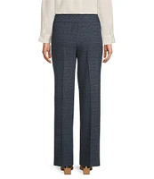 Investments the PARK AVE fit Scratch Print Stretch Front Pocketed Tummy Control Straight Leg Pants