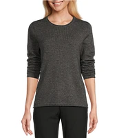 Investments Wool Cashmere Blend Classic Crew Neck Sweater