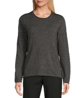 Investments Wool Cashmere Blend Classic Crew Neck Sweater