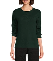 Investments Wool Cashmere Blend Classic Crew Neck Sweater