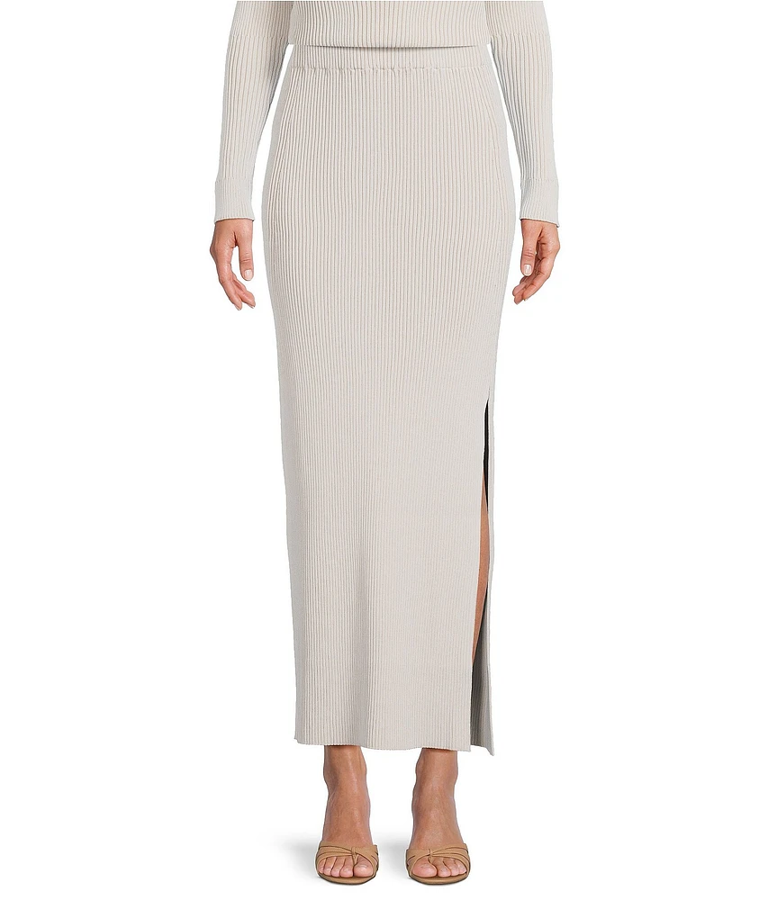 IRO Carlota Ribbed Knit Coordinating Pull-On Skirt
