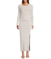 IRO Carlota Ribbed Knit Coordinating Pull-On Skirt