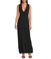 IRO Chloe Woven V-Neck Sleeveless Maxi Dress