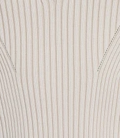 IRO Cleona Ribbed Knit Crew Neck Long Sleeve Coordinating Top