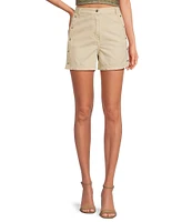 IRO Fayez Woven High Rise Side Snap Shorts