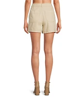 IRO Fayez Woven High Rise Side Snap Shorts