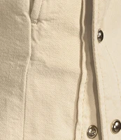 IRO Fayez Woven High Rise Side Snap Shorts
