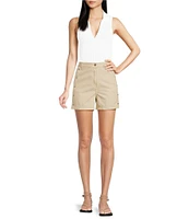 IRO Kenzie Ribbed Knit V-Neck Sleeveless Polo Top