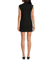 IRO Solai Tweed Knit Crew Neck Sleeveless Dress