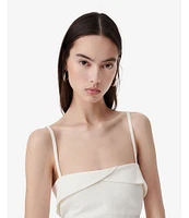 IRO Zyra Woven Square Neck Sleeveless Midi Dress