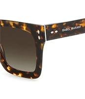 Isabel Marant Women's IM0104S Havana 51mm Square Sunglasses