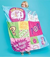Iscream Dum-Dums Patchwork Sherpa Blanket