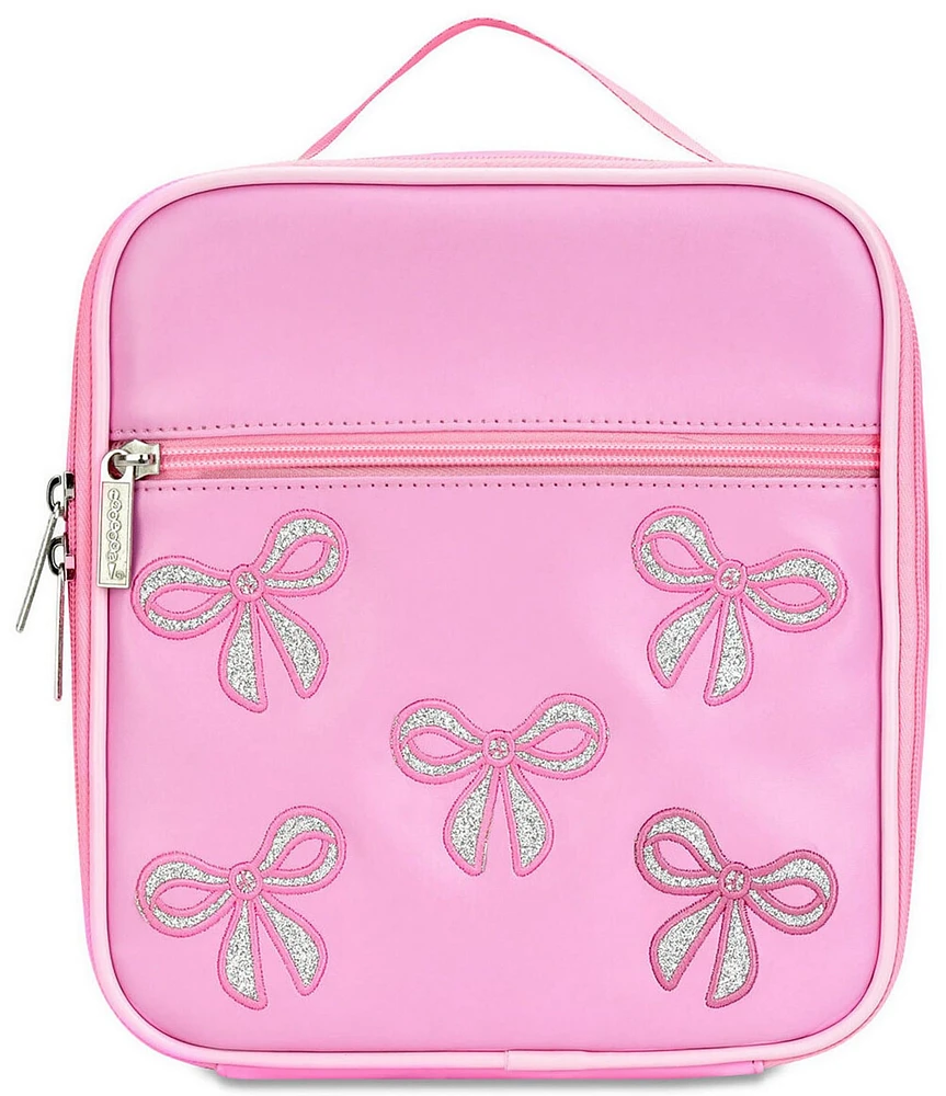 Iscream Girls Glitter Bows Lunch Box