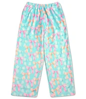 Iscream Little/Big Girls 4-14 Beautiful Bows Plush Pants