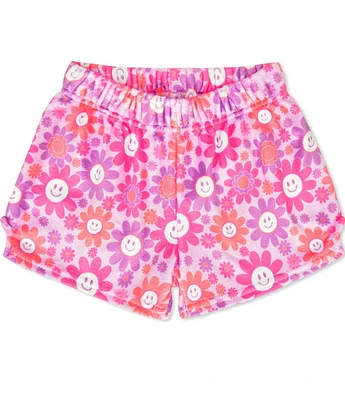 Iscream Little/Big Girls 4-14 Groovy Smiles Plush Shorts