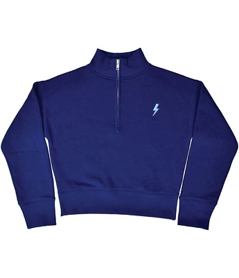 Iscream Little/Big Girls 4-14 Long-Sleeve Lightning Bolt 1/4-Zip Pullover