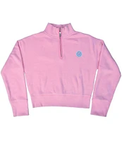 Iscream Little/Big Girls 4-14 Long-Sleeve Smiley Face 1/4-Zip Pullover