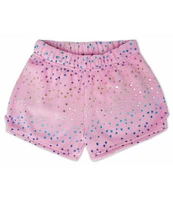 Iscream Little/Big Girls 4-14 Metallic Star Plush Shorts