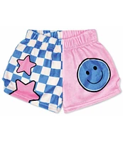 Iscream Little/Big Girls 4-14 Smile Squad Plush Shorts