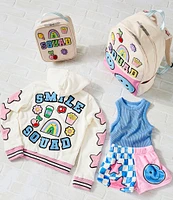 Iscream Little/Big Girls 4-14 Smile Squad Plush Shorts