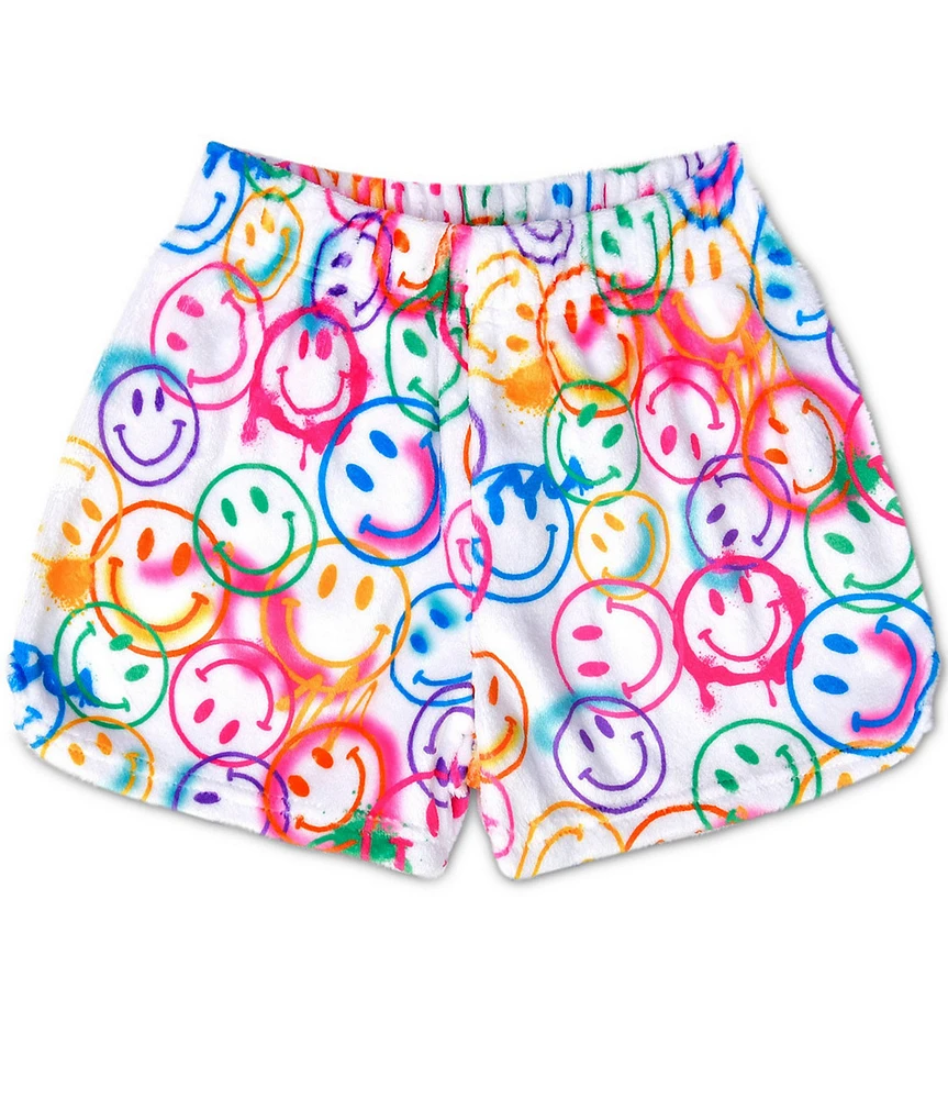 Iscream Little/Big Girls 4-14 Smiles Everywhere Plush Shorts