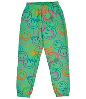 Iscream Little/Big Girls 6-14 Allover Smiley Face Sweatpants