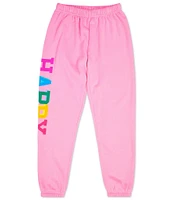 Iscream Little/Big Girls 6-14 Happy Graphic Sweatpants