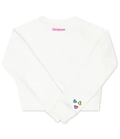 Iscream Little/Big Girls 6-14 Long Sleeve Friday's Graphic Sweatshirt