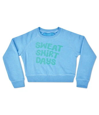 Iscream Little/Big Girls 6-14 Long Sleeve Sweatshirt Days Graphic Sweatshirt