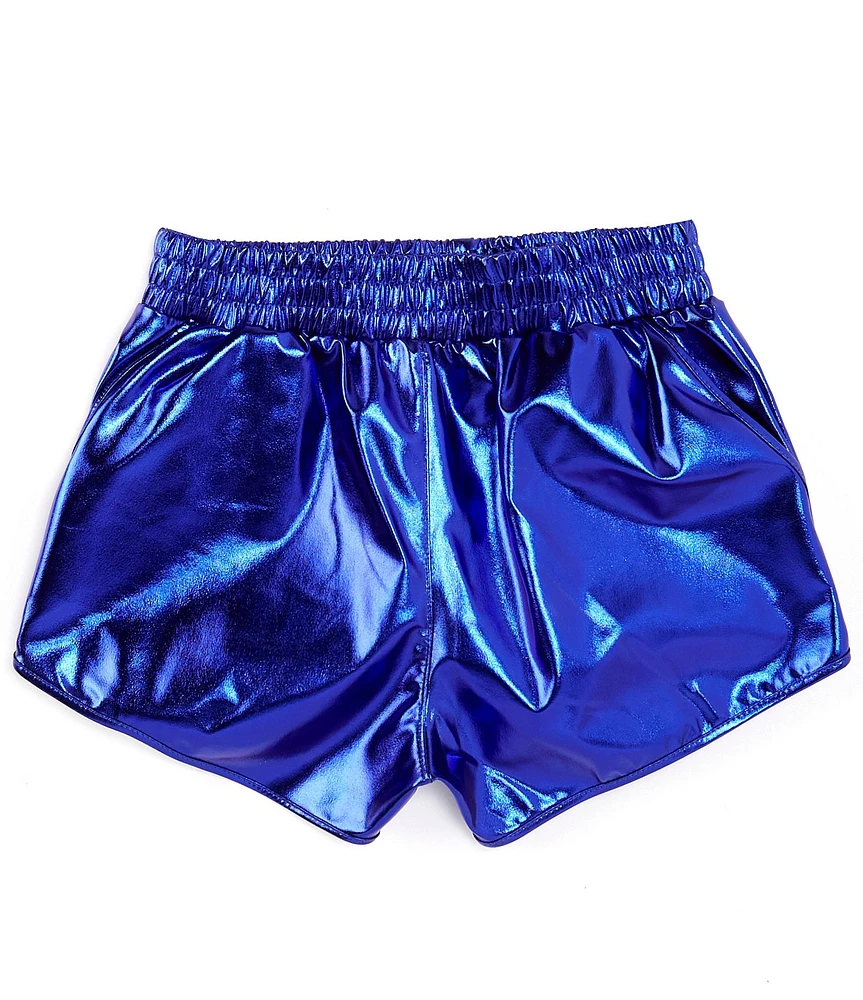 Iscream Little/Big Girls 6-14 Metallic Pull-On Shorts