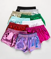 Iscream Little/Big Girls 6-14 Metallic Pull-On Shorts