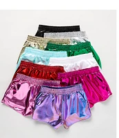 Iscream Little/Big Girls 6-14 Metallic Pull-On Shorts
