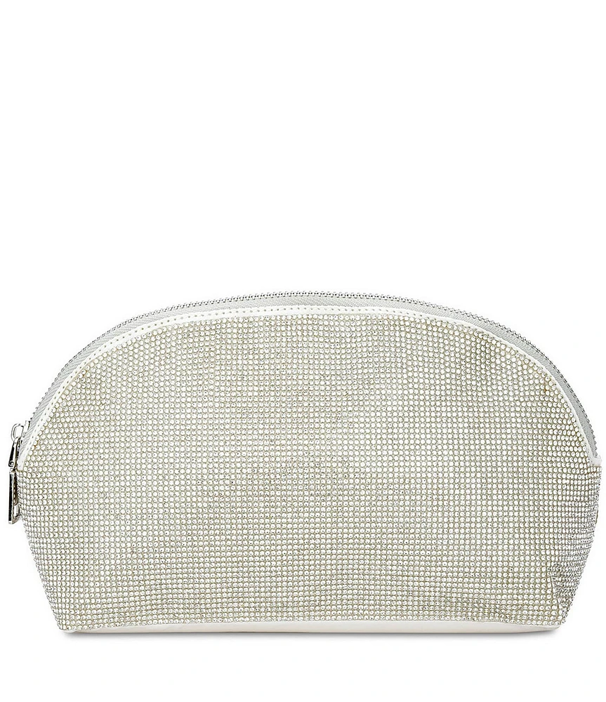 Iscream Rhinestone Oval Cosmetic Bag