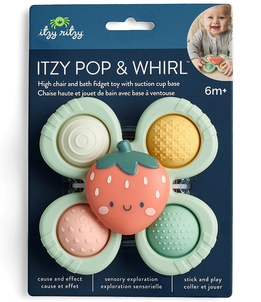 Itzy Ritzy Itzy Pop & Whirl™ Strawberry Fidget Spinner Travel & Bath Toy