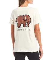 Ivory Ella Football Ella Short-Sleeve Logo Pocket T-Shirt