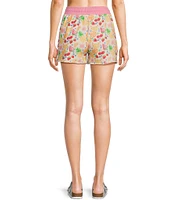 Ivory Ella Fruit Frenzy Mid Rise Printed Shorts