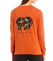 Ivory Ella Magical Moths Long Sleeve Graphic T-Shirt