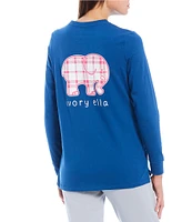 Ivory Ella Plaid Ella Long-Sleeve T-Shirt