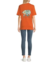 Ivory Ella Sunny Day Elephants Short-Sleeve T-Shirt