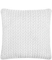 J by J. Queen New York Cayman Herringbone Quilted Pattern 20#double; Square Decorative Throw Pillow