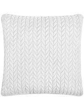 J by J. Queen New York Cayman Herringbone Quilted Pattern 20#double; Square Decorative Throw Pillow