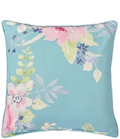 J. by J. Queen New York Esme Floral Bouquet Printed 18#double; Square Pillow