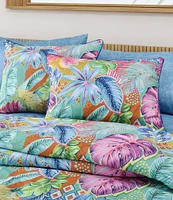 J. By J. Queen New York Hanalei Tropical Paradise Print Comforter Mini Set