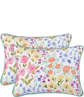 J. By J. Queen New York Jules Wildflower Print Oversized Quilt Mini Set