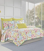 J. By J. Queen New York Jules Wildflower Print Oversized Quilt Mini Set