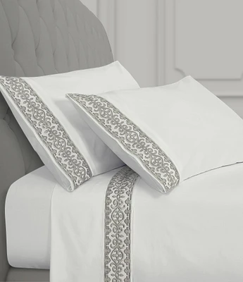 J. Queen New York Majestic Embroidered Sheet Set